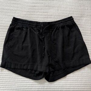Old Navy Black Elastic Waist Drawstring Athletic Shorts